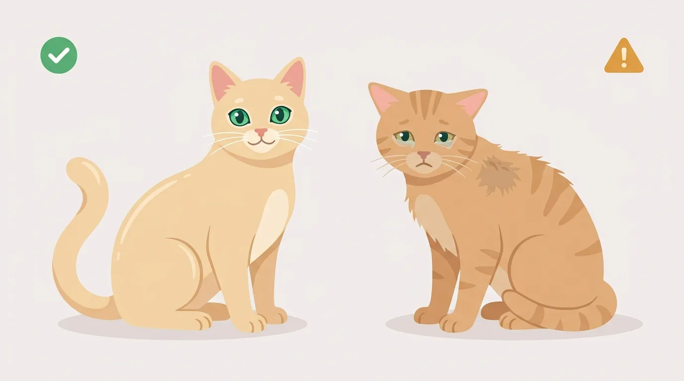 解説用イラスト: 迎接前确认健康状态