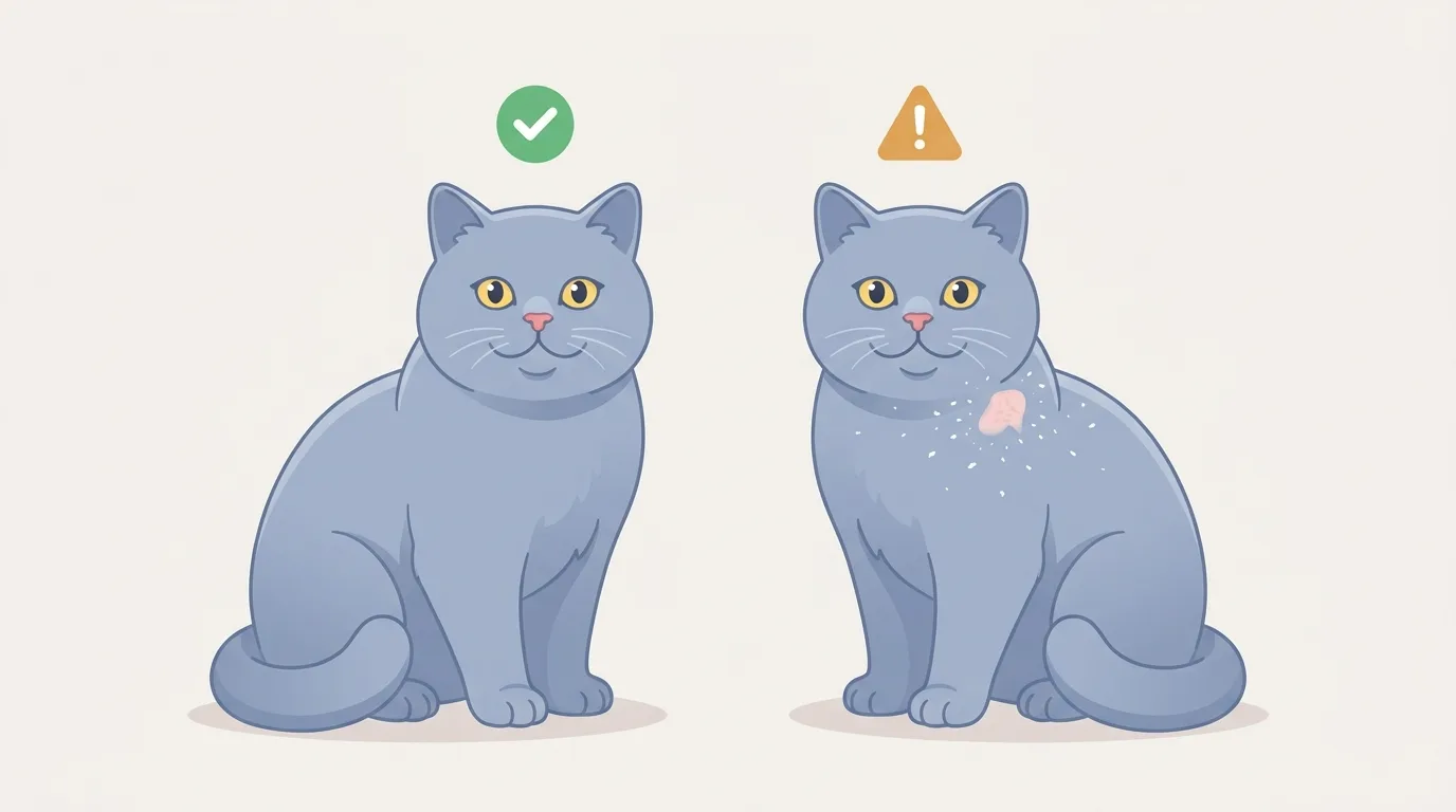 解説用イラスト: 检查被毛