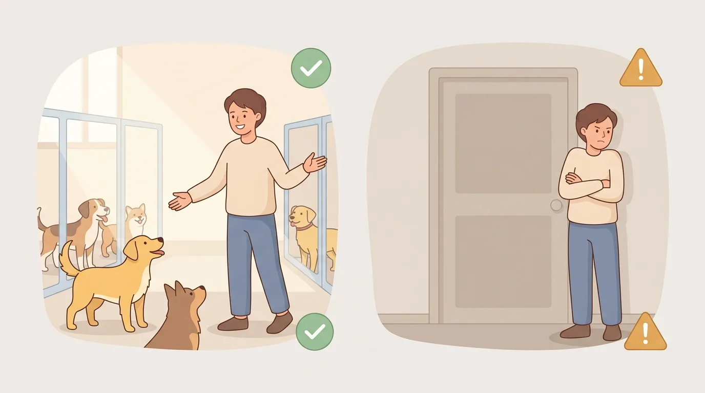 解説用イラスト: 區別值得信賴的繁殖者