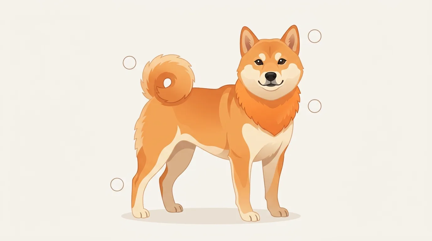 解説用イラスト: 柴犬