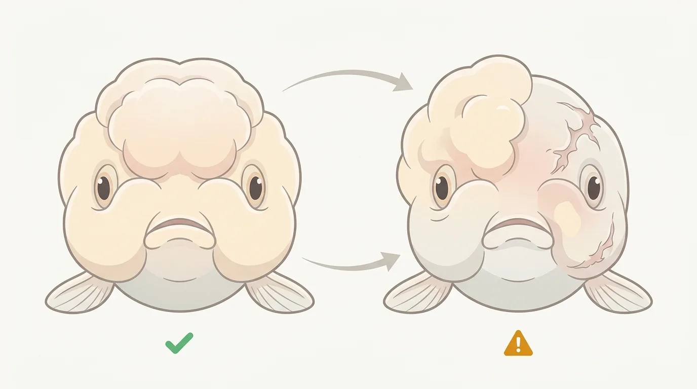 解説用イラスト: Assess fleshy hood development