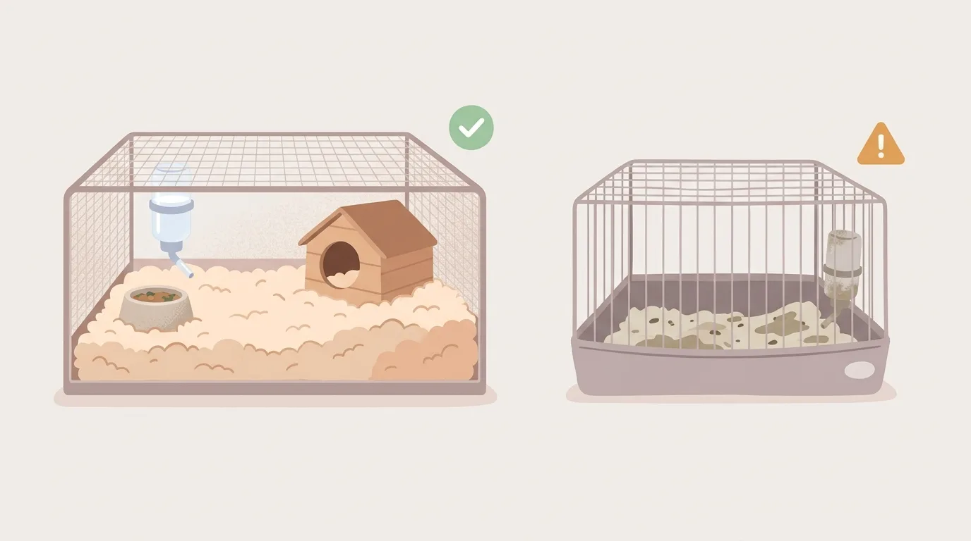 解説用イラスト: Prepare an environment and temperature management suited to the species