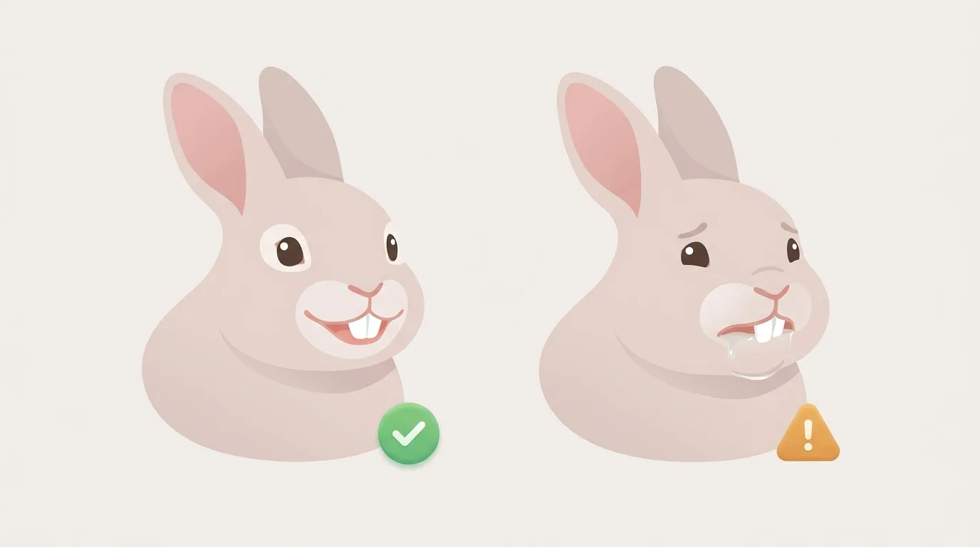 解説用イラスト: Examine the teeth and area around the mouth.