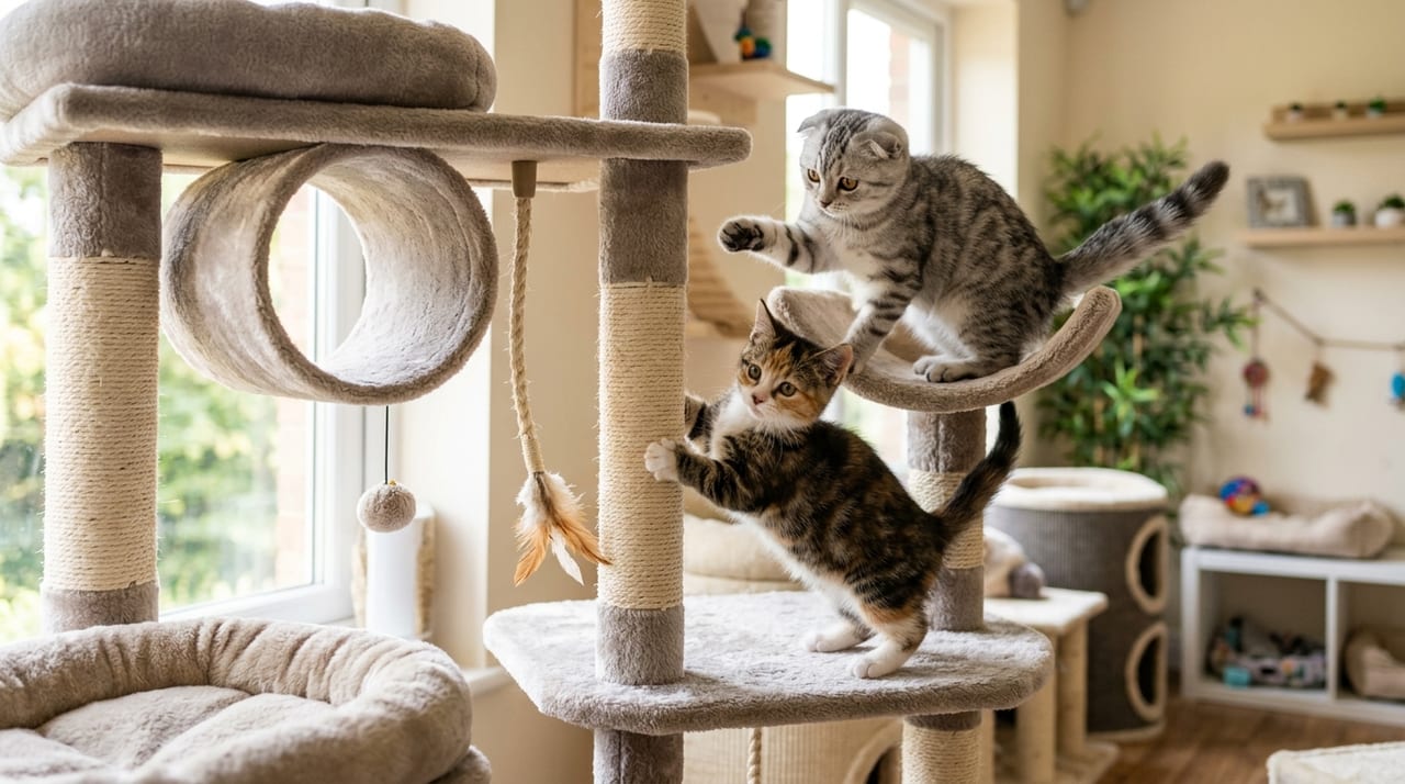 猫のキャットハイ(興奮発作)と問題行動の見分けガイド|突然の走行・奇声・攻撃性との違い