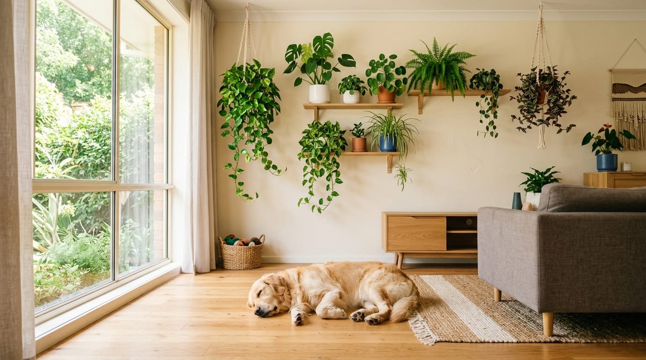 ペットと植物の共存:犬・猫・小動物に安全なグリーンインテリアの作り方
