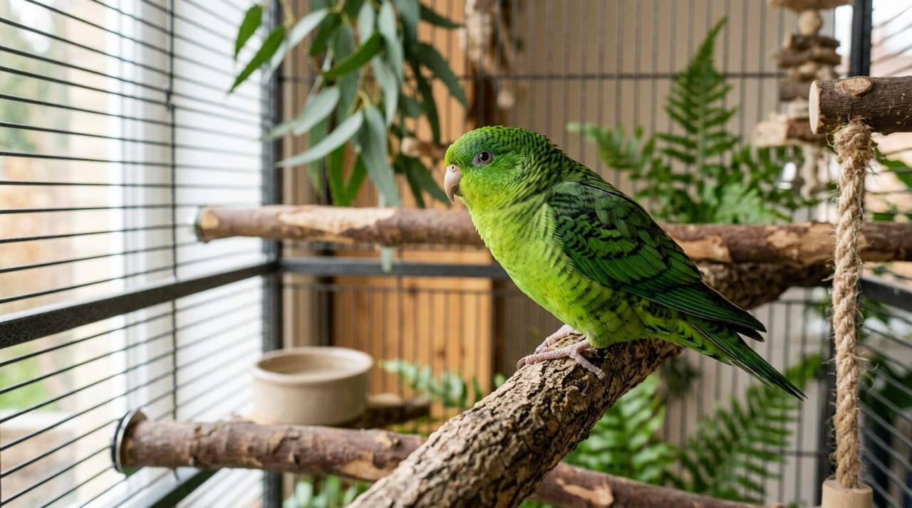 Lineolated Parakeet Care Guide | Gentle Nature, Vocalizations, Cage Selection, and Taming