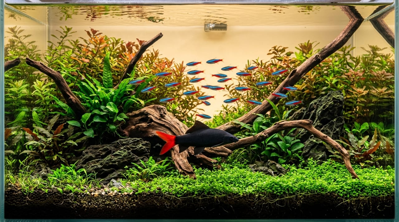 Breeding Guide for Rainbow Sharks and Red-Tailed Black Sharks | Territory Behavior, Tank Mates, and Water Quality Management