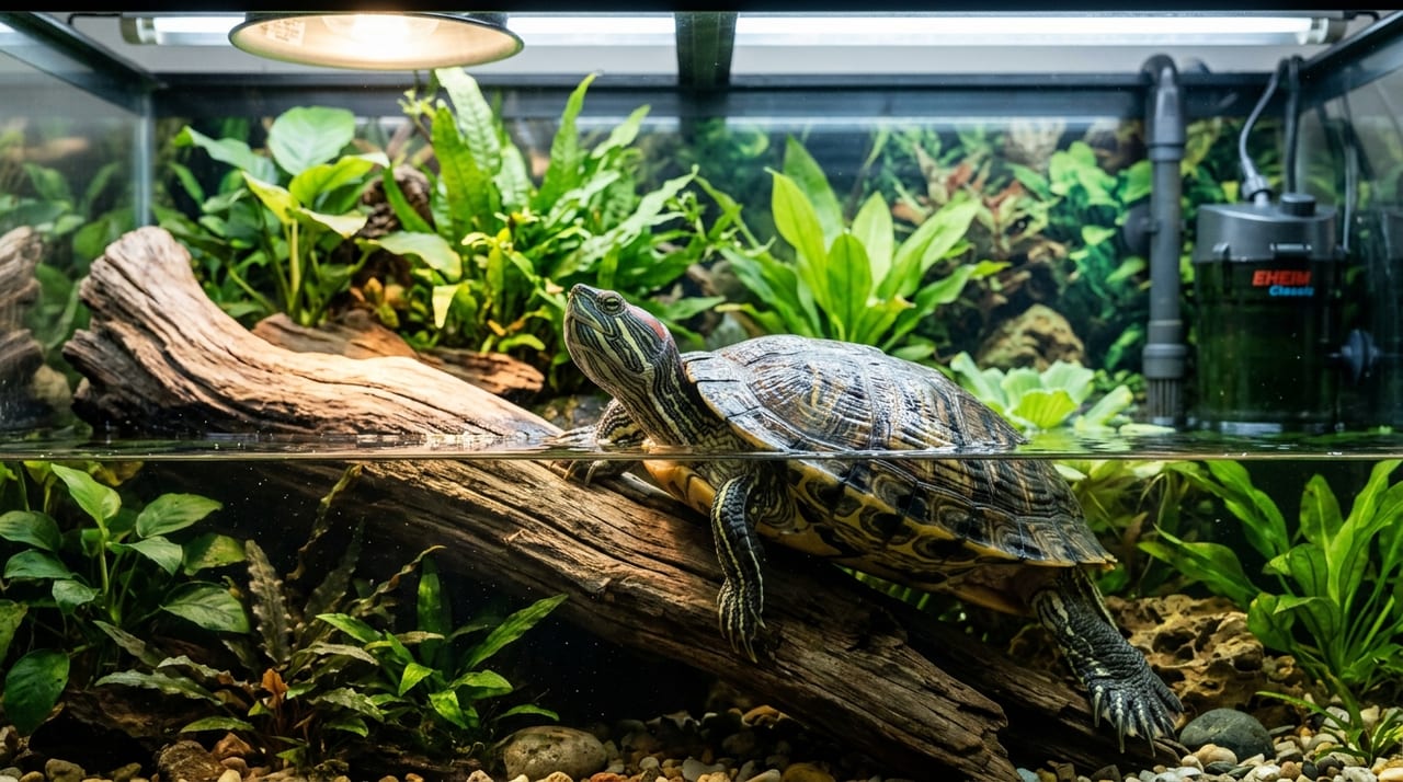 Mississippi Red-eared Slider Care Guide | Large Tanks, Filtration, Temperature Management, and Long-term Husbandry Practices