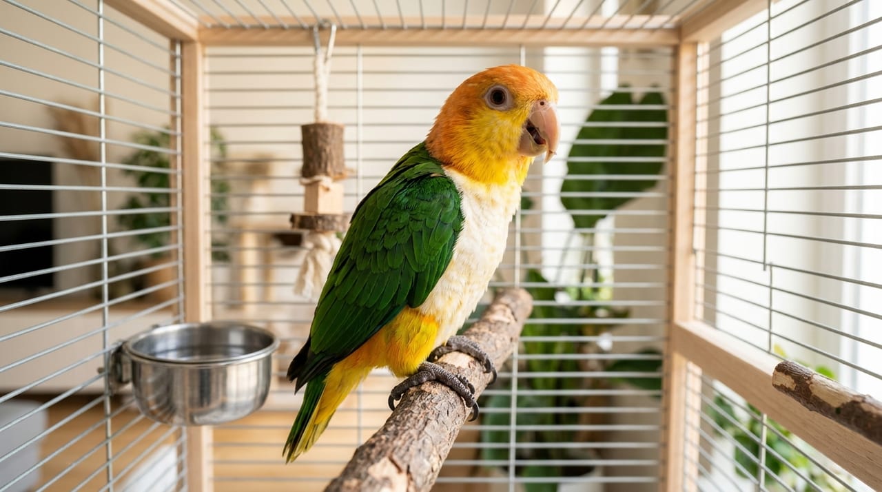 シロハラインコの飼い方完全ガイド|跳ねるように遊ぶ元気いっぱいの小型オウム