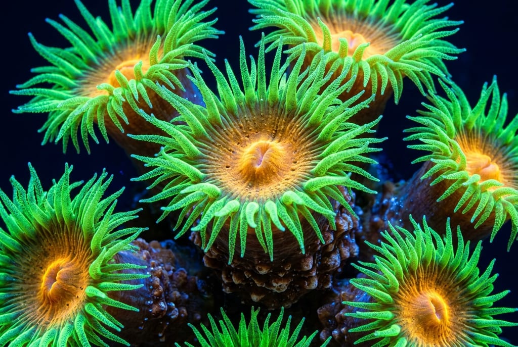 Duncan Coral under blue light (fluorescence)