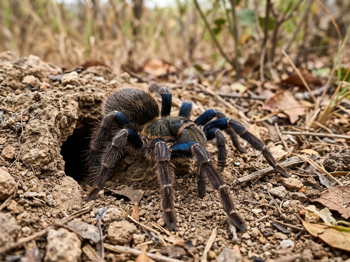 Guerrero blue femur tarantula