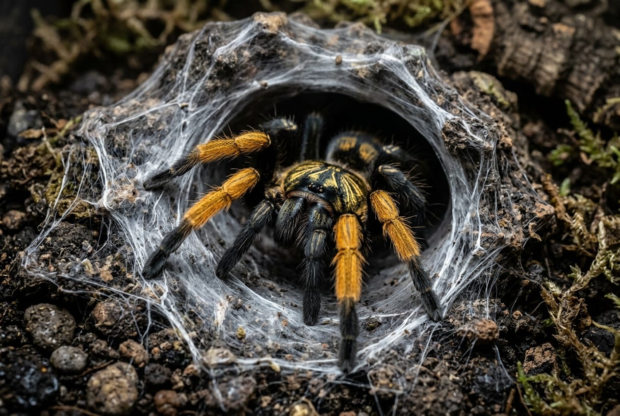 莫桑比克金色狼蛛（Augacephalus ezendami）
