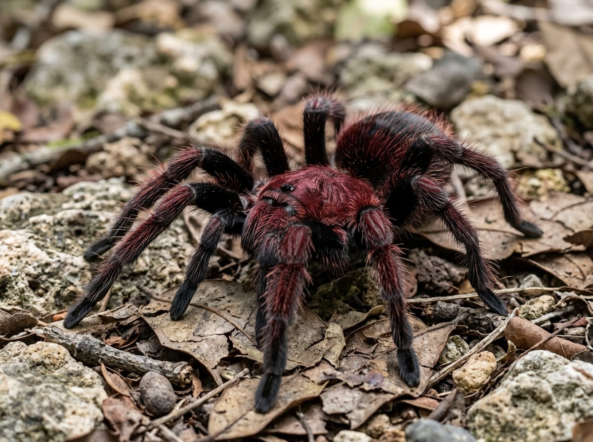 Red island birdeater