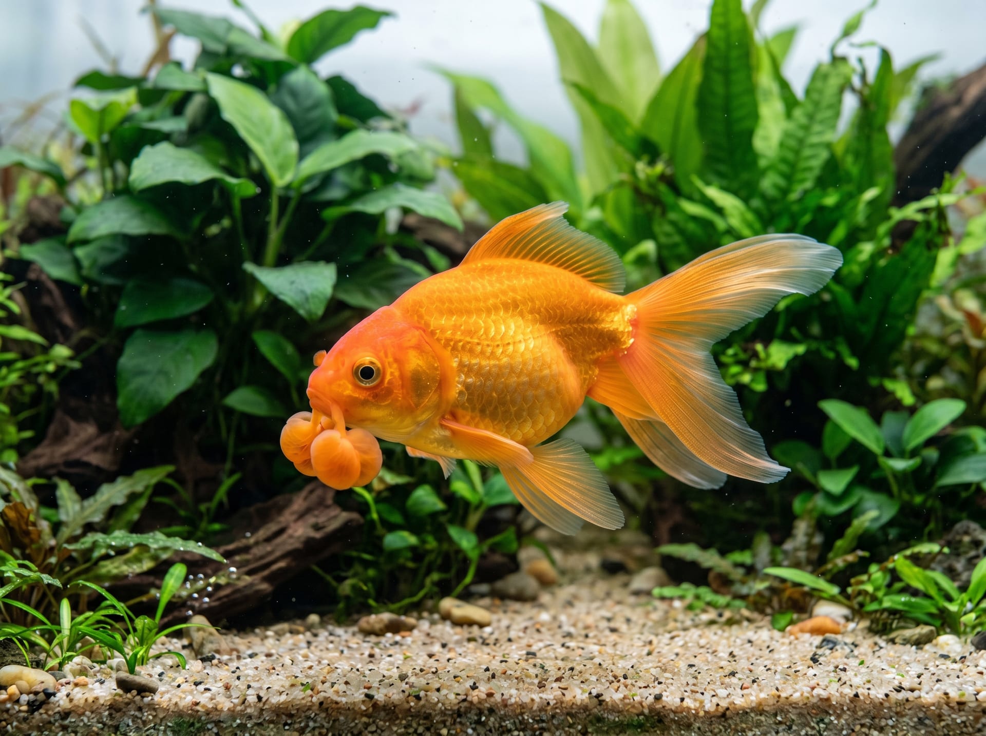 Hanafusa (Pompom Goldfish)