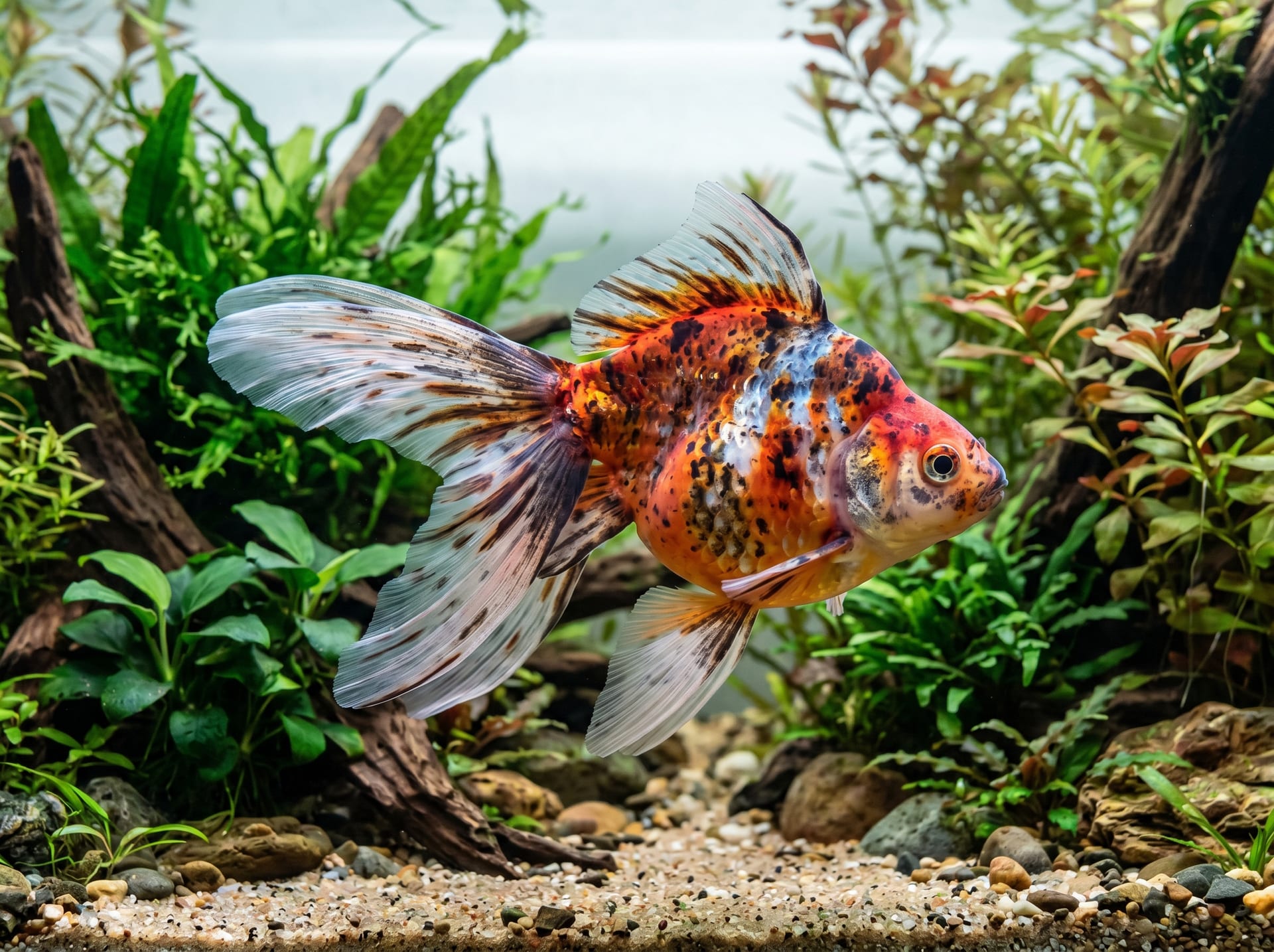Calico Ryukin Long Tail