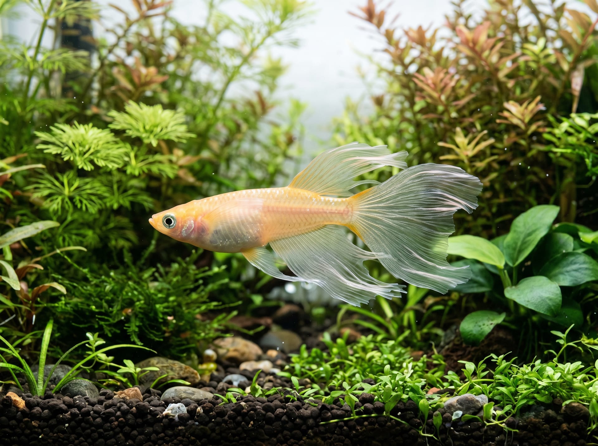 Matsui Hirenaga Medaka (Oryzias latipes var.)
