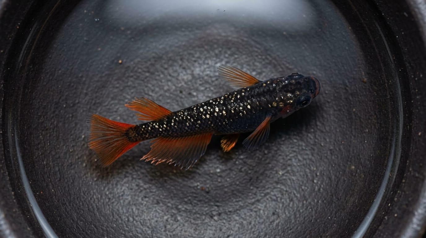 令和黑金光米魚（Oryzias latipes）